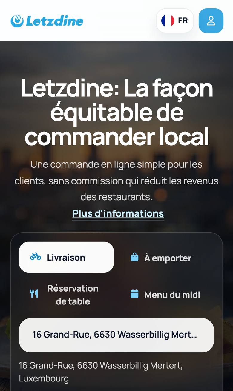 Restaurant Primo sur Letzdine, la plateforme de commande luxembourgeoise